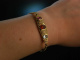 Vintage Colors! Feines Armband Gold 585 Topas Citrin Turmalin Saatperlen