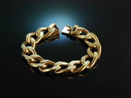 Around 1965! Heavy classic tank bracelet silver 835 gold...