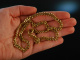 Around 1970! Beautiful classic vintage tank chain silver 925 gold plated