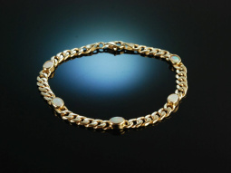 Around 1990! Beautiful classic tank bracelet yellow gold...