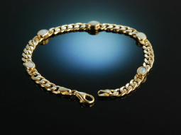 Around 1990! Beautiful classic tank bracelet yellow gold...