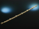 Around 1990! Beautiful classic tank bracelet yellow gold 585 Australian Opals