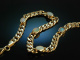 Around 1990! Beautiful classic tank bracelet yellow gold 585 Australian Opals