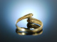 Modern Classic! Klassischer Diamant Ring Verlobungsring Brillant Gold 585
