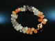 Moonstone Drop! Armband Mondstein Brioletten Silber 925 ros&eacute;vergoldet