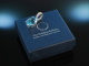 Blue Dream Pendant! Wundervoller Topas Anh&auml;nger Wei&szlig;gold 750 Brillanten