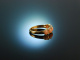Dream Angel! Exquisiter Band Ring Gelb Gold 750 Engelshaut Koralle Brillanten