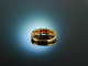 Dream Angel! Exquisiter Band Ring Gelb Gold 750 Engelshaut Koralle Brillanten