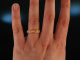 Dream Angel! Exquisiter Band Ring Gelb Gold 750 Engelshaut Koralle Brillanten