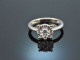 Sparkling! Feiner Brillant Ring 0,7 ct Wei&szlig; Gold 750