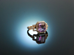 Violet Love Affaire! Wundervoller Amethyst Diamant Ring...