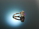 Violet Love Affaire! Wundervoller Amethyst Diamant Ring Rotgold 750 Brillanten