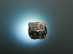 Vintage around 1970! Finest Brilliant Ring 0,9 ct White...