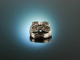 Vintage around 1970! Finest Brilliant Ring 0,9 ct White Gold 750