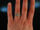 Vintage around 1970! Finest Brilliant Ring 0,9 ct White Gold 750