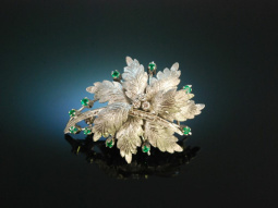Vintage around 1965! Finest Brooch White Gold 750...