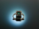 Emerald Dream! Wundervoller Diamant Smaragd Verlobungs Ring Wei&szlig; Gold 750 Brillanten