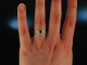 Emerald Dream! Wundervoller Diamant Smaragd Verlobungs Ring Wei&szlig; Gold 750 Brillanten