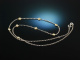 Noble Necklace! Funkelnde Kette Wei&szlig; und Gelb Gold 750 Brillanten