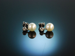 Classy Pearls and Diamonds! Wundervolle Ohrringe...