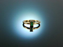 Exquisite Emerald! Zarter Smaragd Ring Gold 750