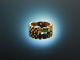 Feines Gr&uuml;n! Sch&ouml;ner Smaragd Diamant Ketten Ring Gold 750