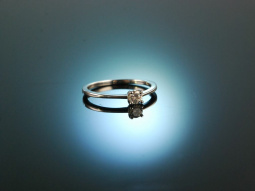 Marry me! Klassischer Verlobungs Ring Brillant 0,2 ct Wei&szlig;gold 750