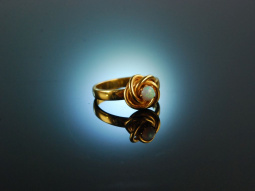 M&uuml;nchen um 1900! Sch&ouml;ner Opal Ring Gold 585