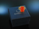 Around 1955! Beautiful Ring Gold 585 floral cut Sardegna Coral