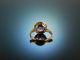 Violet Beauty! Amethyst ring yellow gold 585
