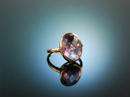 Violet Beauty! Amethyst Ring Red Gold 585