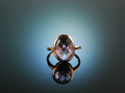 Violet Beauty! Amethyst Ring Red Gold 585