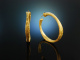 Satin Hoops! Moderne Creolen Sterlingsilber 925 vergoldet