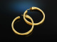 Satin Hoops! Moderne Creolen Sterlingsilber 925 vergoldet