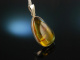 Beautiful Amber! Gro&szlig;er Bernstein Anh&auml;nger mit Kette Sterlingsilber 925