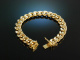 Around 1970! Classic tank bracelet gold 333 Fa. Binder M&ouml;nsheim