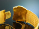 Frankreich um 1830! Feinster Cannetille Armreif Gold 750 mit Saatperle