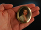 Tsarina Maria Alexandrovna! Porcelain brooch around 1900 silver with portrait after Franz Winterhalter