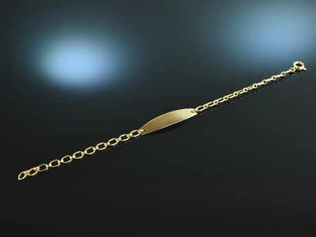 For engraving! Beautiful Identity Bracelet Gold 585