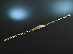 For engraving! Beautiful Identity Bracelet Gold 585