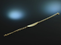 For engraving! Beautiful Identity Bracelet Gold 585