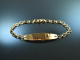 For engraving! Beautiful Identity Bracelet Gold 585