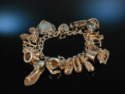 Solid Charms! Charm Bracelet Bettelarmband Silber 925 Brimingham 1973