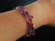 Fine Violet! Fancy Armband Silber 925 ros&eacute;vergoldet Amethyst