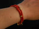 Cool Coral! Fancy Armband Silber 925 vergoldet Edel Koralle Sardegna