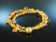 Golden Sun! Fancy Armband Silber 925 vergoldet Citrin Calcit