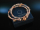 Rose Rose! Fancy Armband Silber 925 ros&eacute;vergoldet Pink Opal Rosenquarz