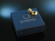 Around 2005! Beautiful Heavy Sapphire Clip Pendant Gold 585 Handcrafted