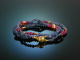 Around 1995! Beautiful Sapphire Ruby Chain Decorations Gold 750 Ball Clasp Gold 585