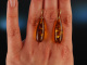 Baltic Amber! Sch&ouml;ne Bernstein Tropfen Ohrringe Gold 585